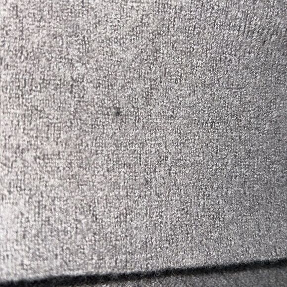 ELAINE KIM Sage Green Wool and Leather Shawl Collar Drape Front Jacket-4 - Picture 10 of 10